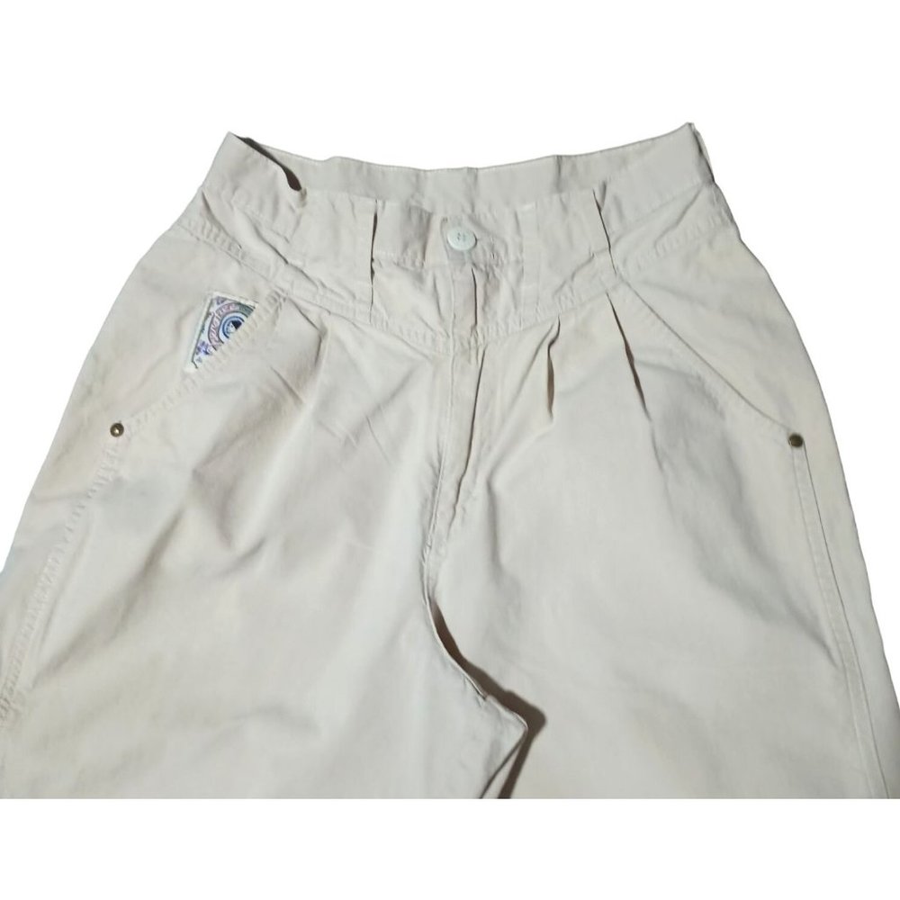 Vintage‎ Cherokee Pants Womens Size 12 Khaki High Waist Rise Mom Made in USA